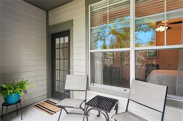 exterior space featuring a porch