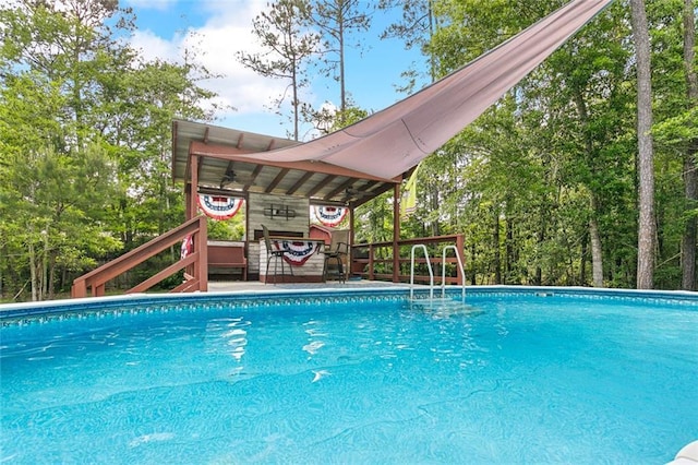 view of pool