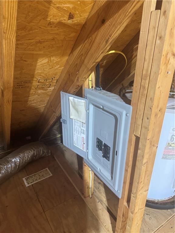 interior space featuring electric panel
