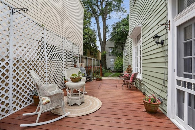 view of deck