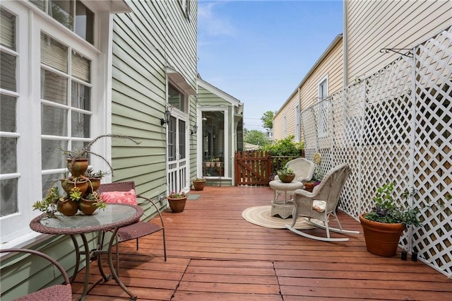view of deck