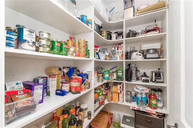 view of pantry