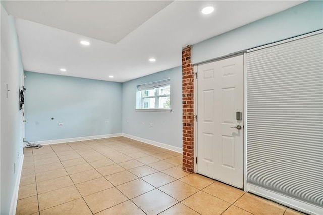 3031 Jena St, New Orleans, LA 70125 - entryway featuring baseboards, recessed lighting, and light tile patterned flooring