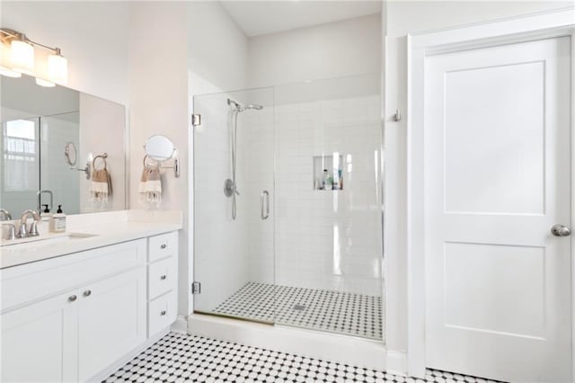 223 S White St, New Orleans, LA 70119 - full bath with a stall shower and vanity