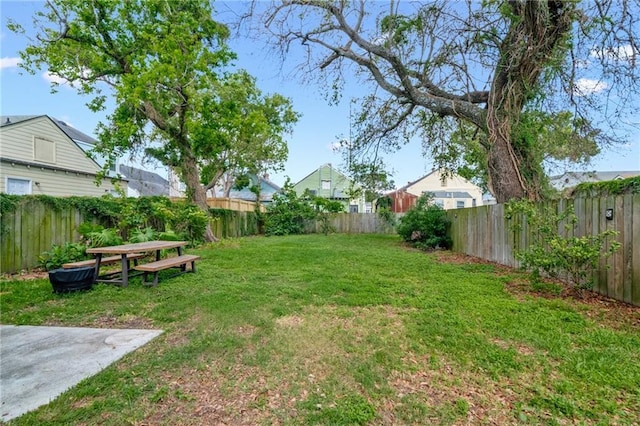223 S White St, New Orleans, LA 70119 - view of yard featuring a fenced backyard