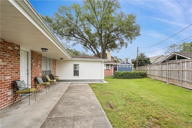 9424 Sharla Dr, River Ridge, LA 70123 - view of yard featuring a patio area and fence