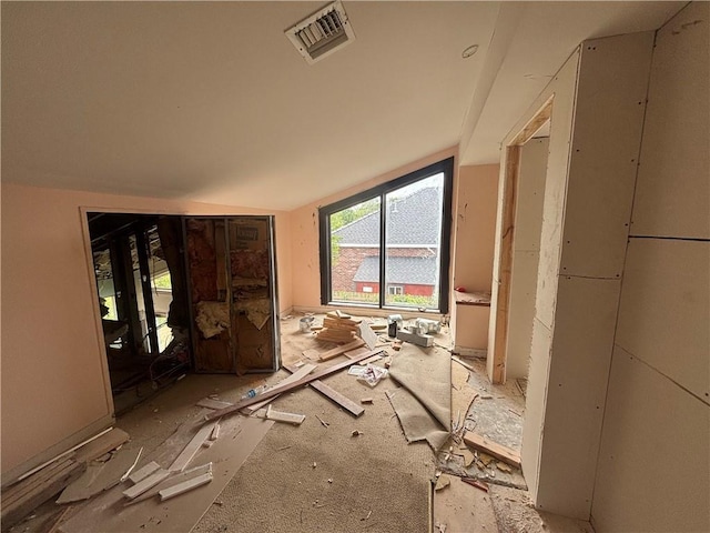 interior space featuring visible vents