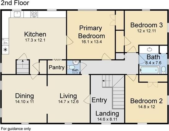 3025 Jefferson Ave, New Orleans, LA 70125 - home floor plan