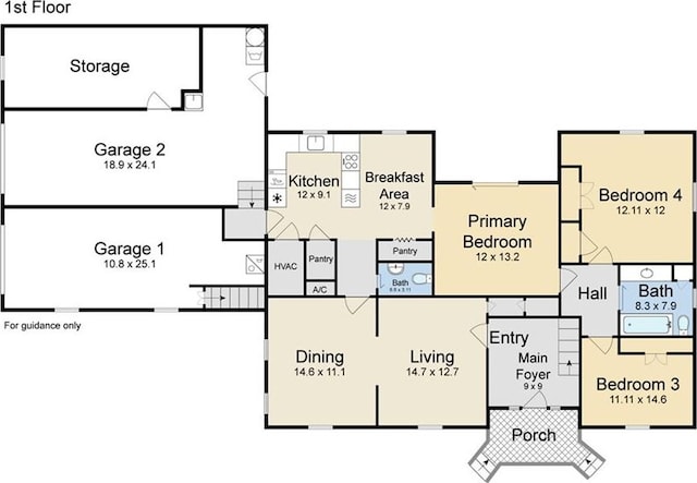 3025 Jefferson Ave, New Orleans, LA 70125 - room layout