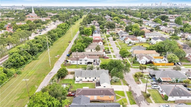 aerial perspective of suburban area