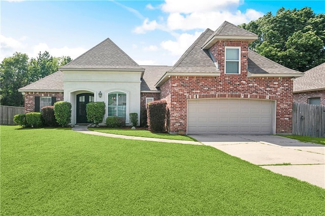 217 Turning Leaf Ln, Madisonville, LA 70447 - french provincial home featuring roof with shingles, driveway, and brick siding