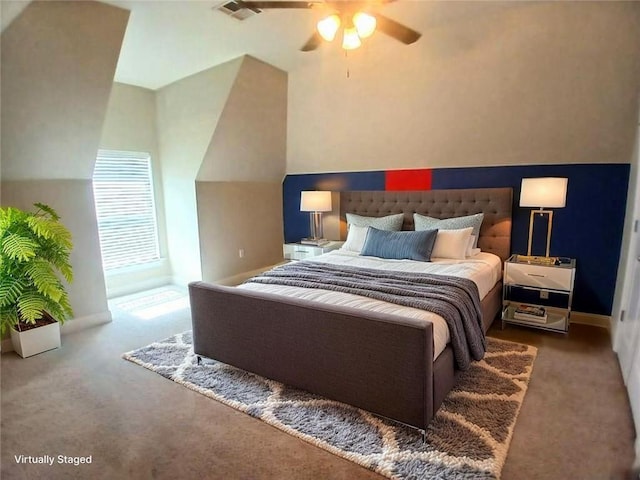 217 Turning Leaf Ln, Madisonville, LA 70447 - bedroom featuring carpet, a ceiling fan, and baseboards