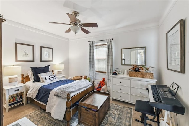 26 Davis Blvd, Jefferson, LA 70121 - bedroom featuring ornamental molding and ceiling fan