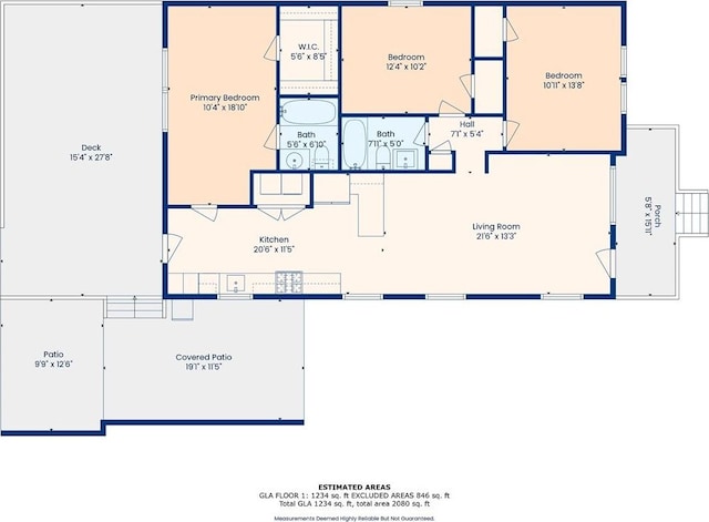 26 Davis Blvd, Jefferson, LA 70121 - view of floor plan / room layout