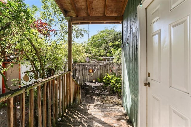 41719 S Genois St, New Orleans, LA 70119 - exterior space with a wooden deck