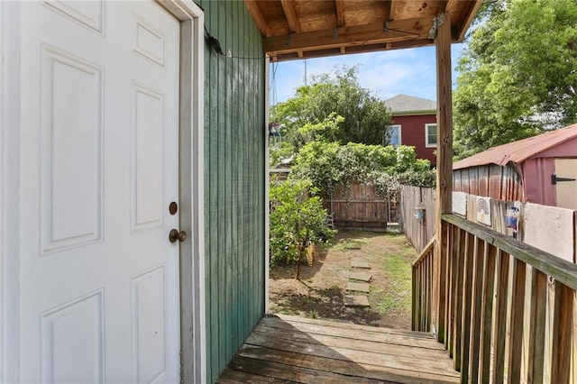 41719 S Genois St, New Orleans, LA 70119 - wooden terrace with fence