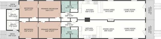 41719 S Genois St, New Orleans, LA 70119 - floor plan
