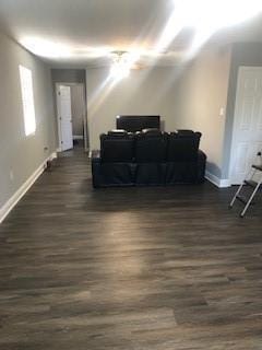 362 W Ave, Harahan, LA 70123 - living area featuring baseboards and dark wood finished floors