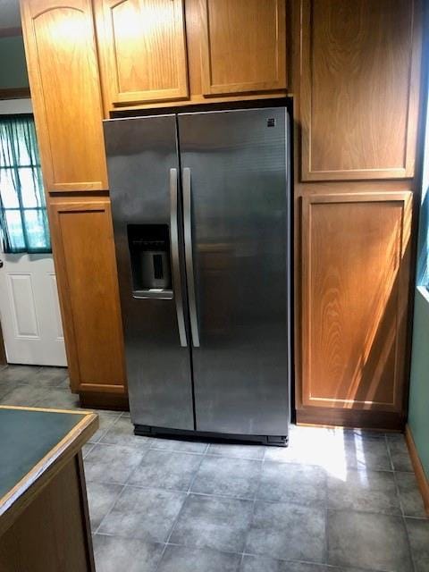 362 W Ave, Harahan, LA 70123 - kitchen featuring stainless steel refrigerator with ice dispenser