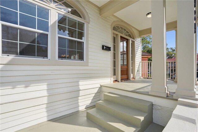 925 Picheloup Pl, New Orleans, LA 70119 - view of exterior entry with covered porch