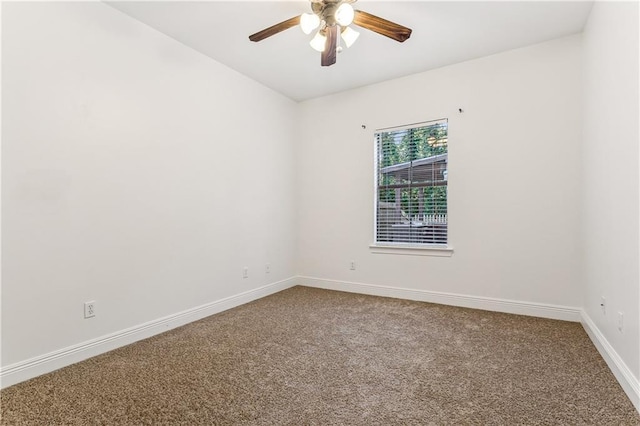 400 Brown Thrasher Loop, Madisonville, LA 70447 - empty room with carpet flooring, baseboards, and ceiling fan