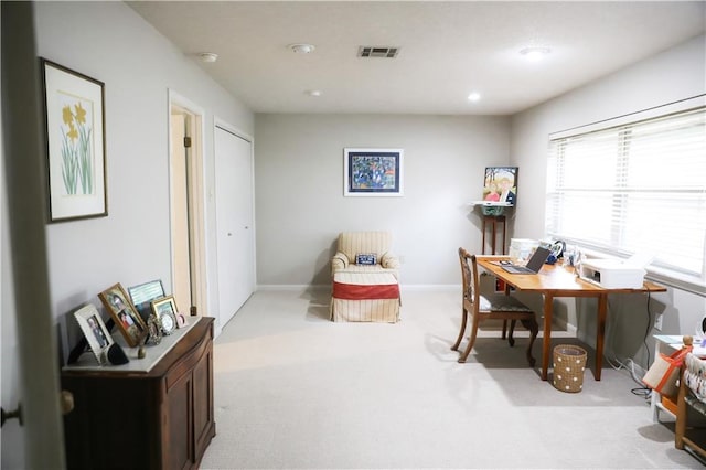 72 Riverdale Dr, Covington, LA 70433 - office with carpet flooring, baseboards, and recessed lighting