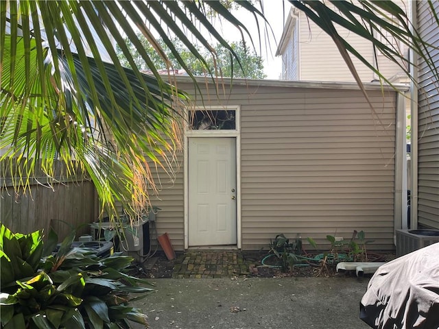 exterior space featuring fence