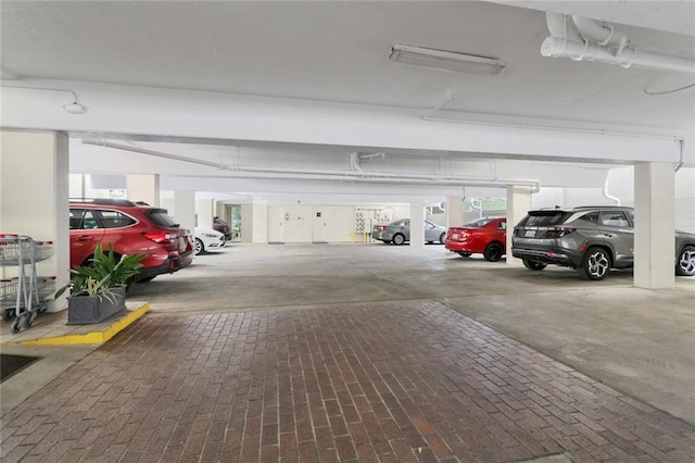 view of parking deck