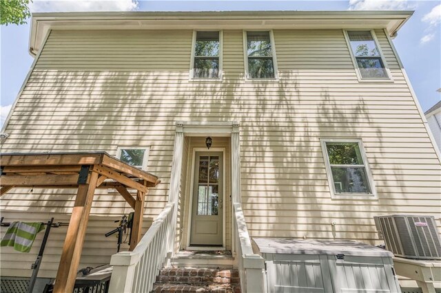 7468 Pitt St, New Orleans, LA 70118 - view of front facade with central air condition unit