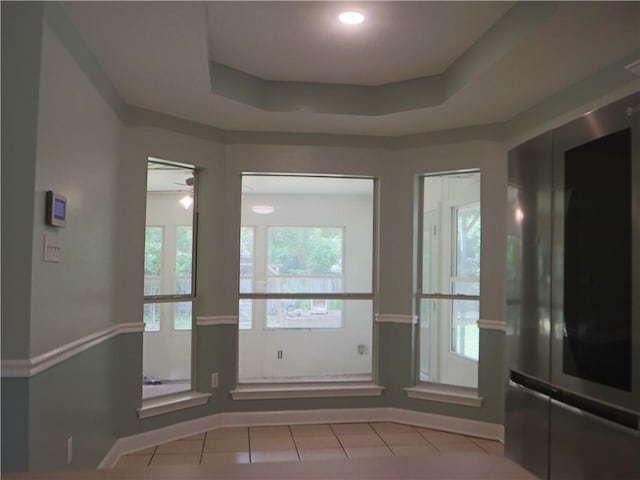 20102 Garland St, Covington, LA 70435 - tiled foyer entrance featuring ceiling fan and baseboards