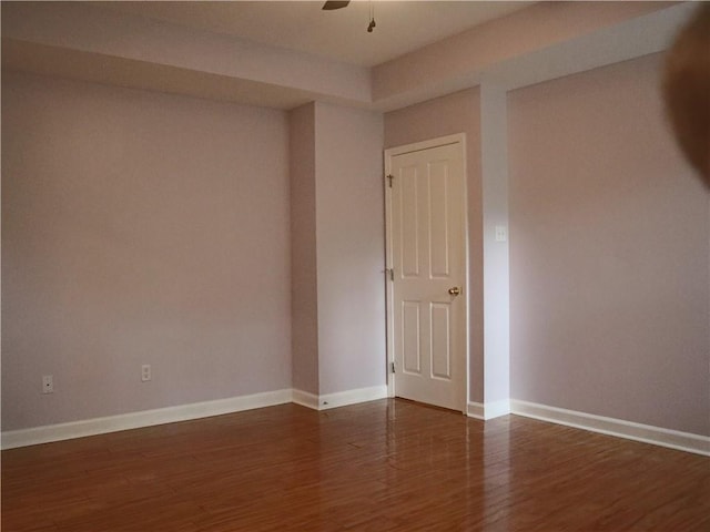 20102 Garland St, Covington, LA 70435 - unfurnished room featuring wood finished floors, baseboards, and ceiling fan