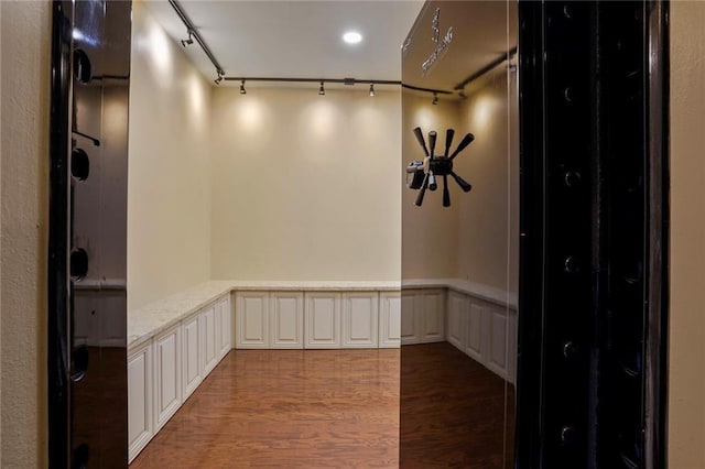 717 Tunica Bnd, Covington, LA 70433 - hallway with wood finished floors, recessed lighting, and track lighting