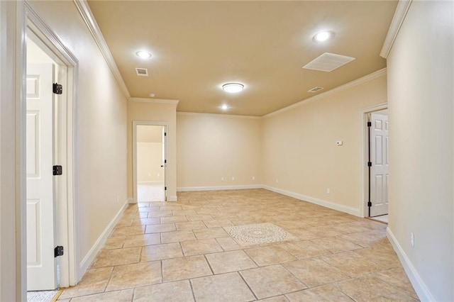 717 Tunica Bnd, Covington, LA 70433 - unfurnished room with crown molding, recessed lighting, and baseboards