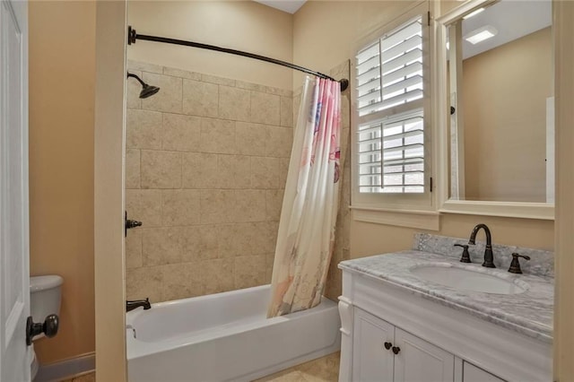 717 Tunica Bnd, Covington, LA 70433 - full bath featuring shower / bath combination with curtain and vanity
