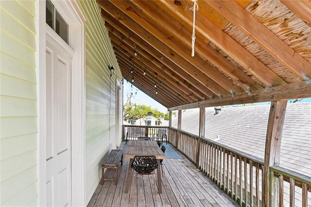 2748 Bienville St, New Orleans, LA 70119 - view of wooden deck