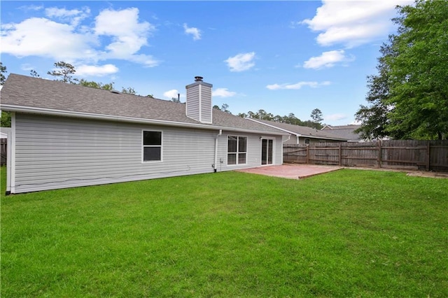 6705 Alisa Dr, Slidell, LA 70460 - back of property featuring a patio and a chimney
