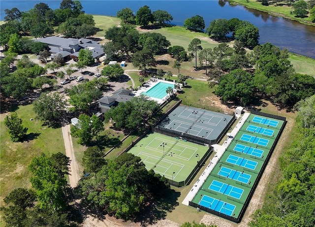 605 Northwoods Dr, Abita Springs, LA 70420 - view of property location with a pool and a large body of water