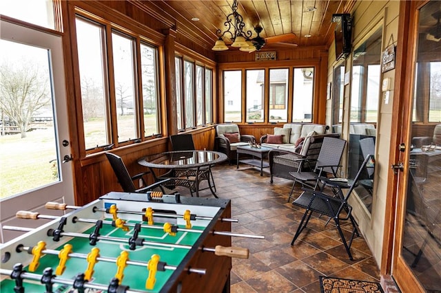 view of sunroom / solarium