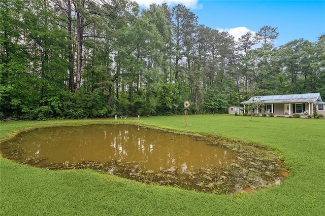 14356 Oak St, Tickfaw, LA 70466 - view of grassy yard featuring a water view