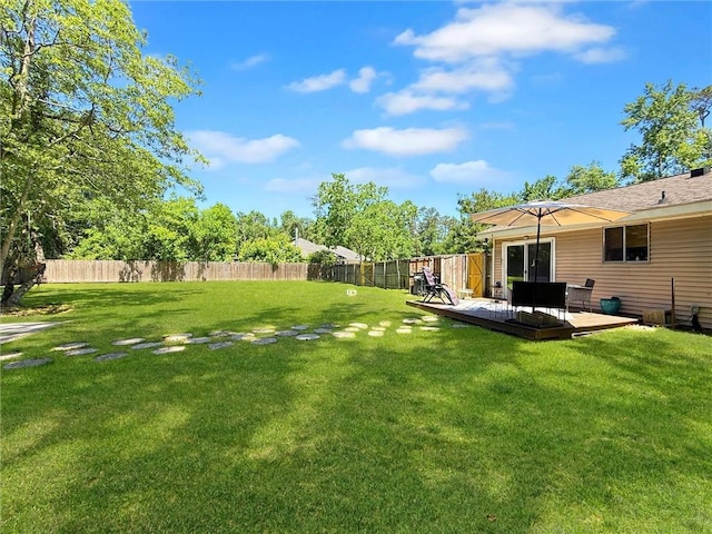 58207 Jefferson Ave, Slidell, LA 70460 - view of yard with a deck