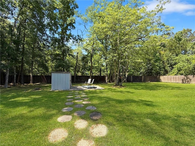 58207 Jefferson Ave, Slidell, LA 70460 - fenced backyard with a storage unit