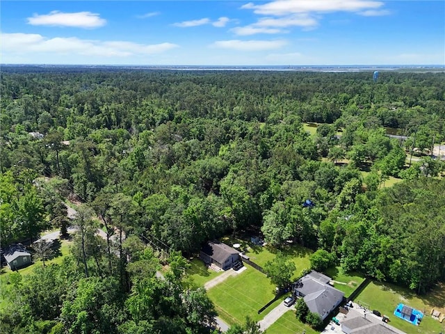 58207 Jefferson Ave, Slidell, LA 70460 - aerial view of property and surrounding area featuring a forest
