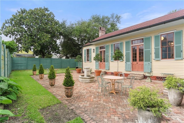 view of patio / terrace with entry steps