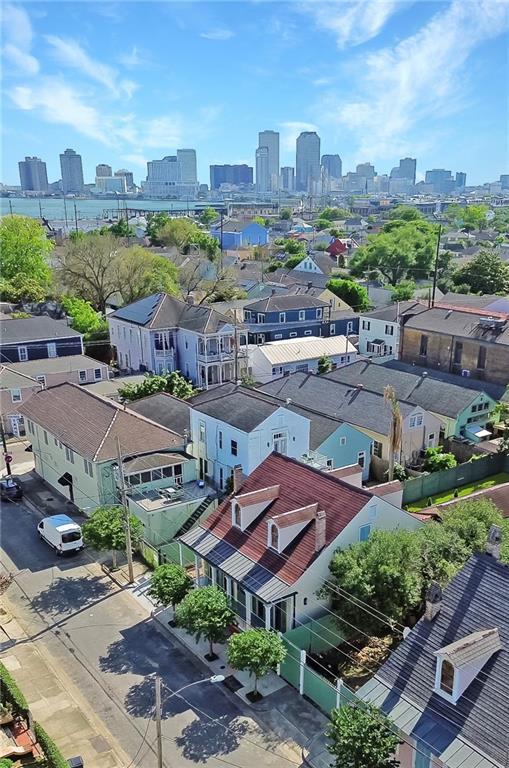 aerial view of a view of skyline