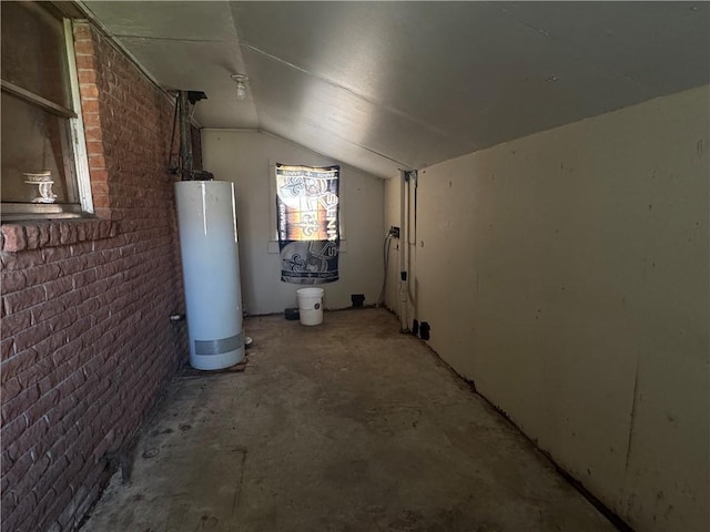 134B First St, Boutte, LA 70039 - basement with gas water heater and brick wall