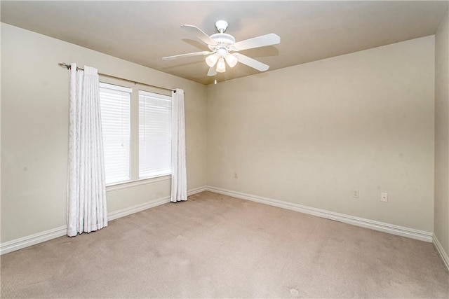 17181 Bridle Path, Hammond, LA 70403 - unfurnished room featuring light carpet, ceiling fan, and baseboards