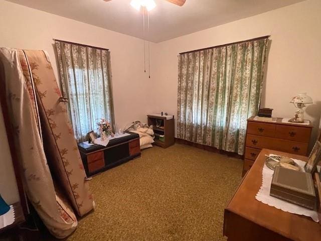 41012 S Range Rd, Ponchatoula, LA 70454 - bedroom featuring carpet floors and a ceiling fan