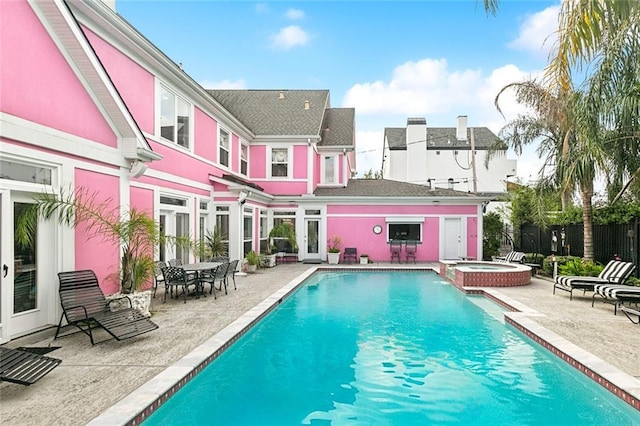 3805 3rd St, Metairie, LA 70002 - view of pool with a patio area and a pool with connected hot tub