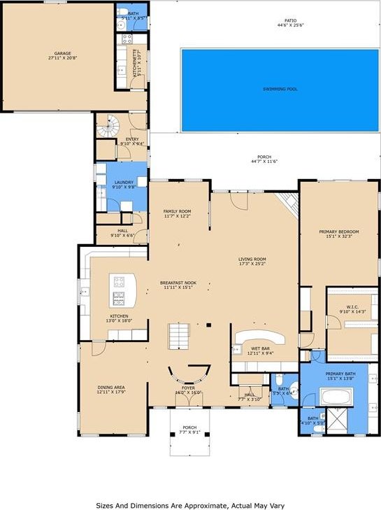 3805 3rd St, Metairie, LA 70002 - floor plan / room layout