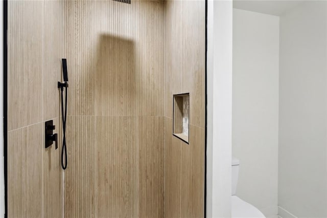 2004 Bluebird St, Slidell, LA 70460 - detailed view of tiled shower and toilet
